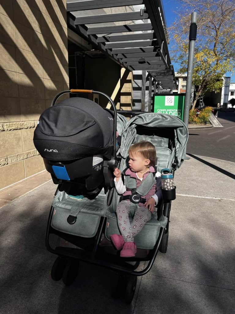 Zoe Twin V2 with Car Seat and Toddler