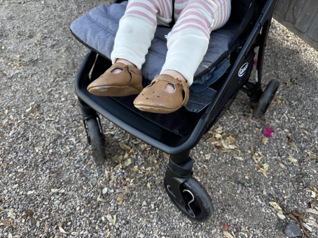 Graco Ready2Jet Adjustable Footrest with baby's legs