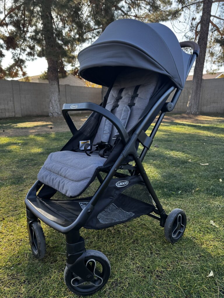 graco ready2jet stroller in grass