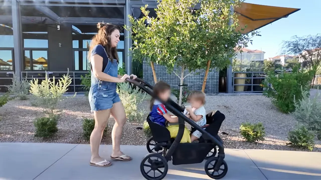 Double mode configuration with toddler seats and bassinet, showing versatility